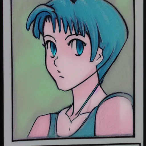 Image similar to Pastel sketch of Makoto Kino from Sailor Moon