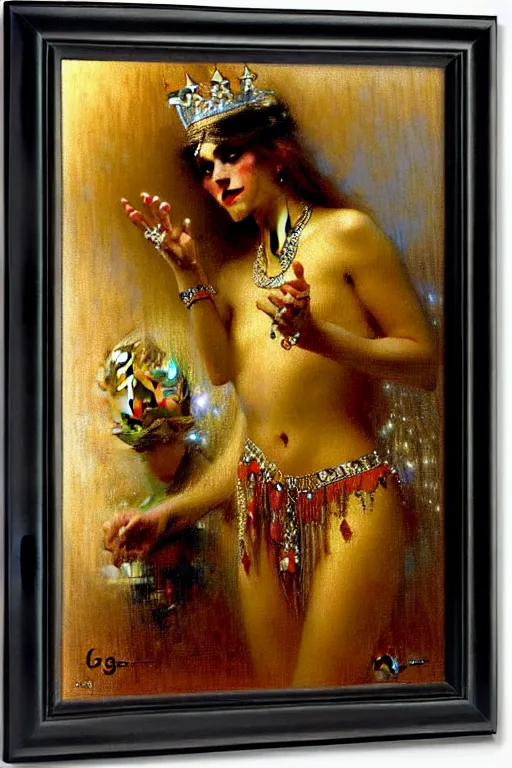 Image similar to king with diamonds by gaston bussiere