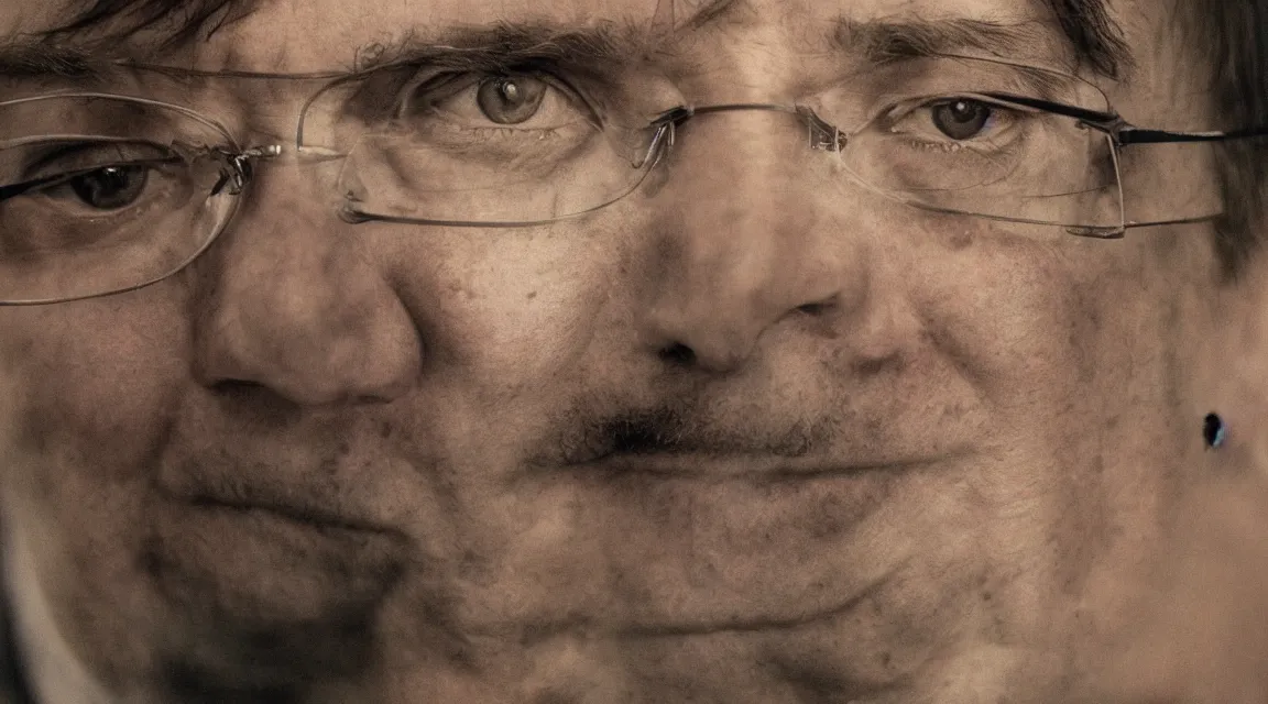 Image similar to portrait of Linus Torvalds taked by Steve McCurry