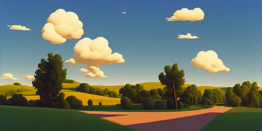 Image similar to running, blue sky, summer evening, kenton nelson