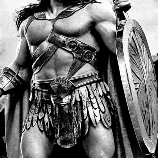 Prompt: photo conan the barbarian as superman