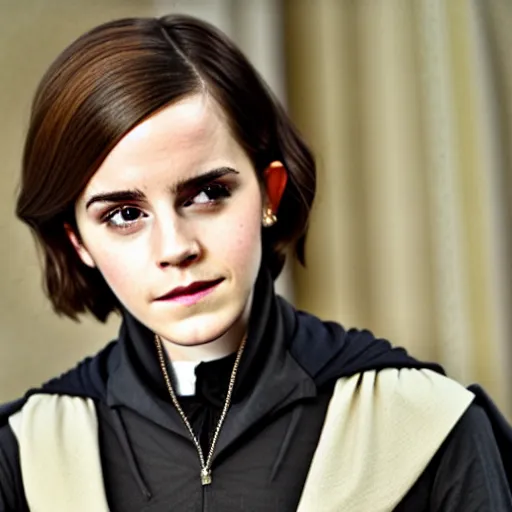 Image similar to Emma Watson as Professor Severus Snape