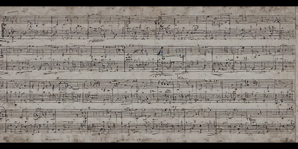 Image similar to baroque sheet music