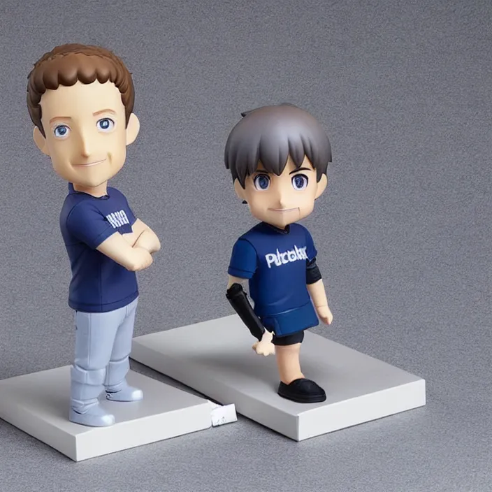 Prompt: Mark Zuckerberg, An anime nendoroid of Mark Zuckerberg, figurine, detailed product photo