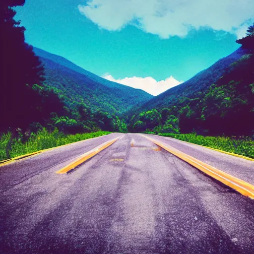 Prompt: Symmetric Wes Anderson film still in the Great Smoky Mountains without people. Establishing shot. Architecture. 8k resolution. Pastel. Sharp. Whimsical. Symmetry. Stunning.