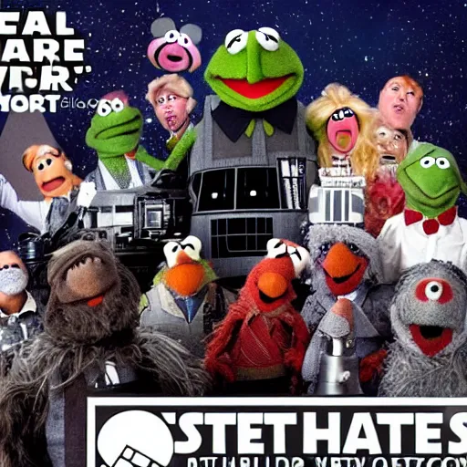 Prompt: muppets storming the death star