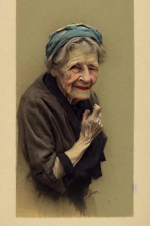 Image similar to ( ( ( ( ( 1 9 5 0 s retro future face portrait of an old woman. muted colors. ) ) ) ) ) by jean - baptiste monge!!!!!!!!!!!!!!!!!!!!!!!!!!!!!!