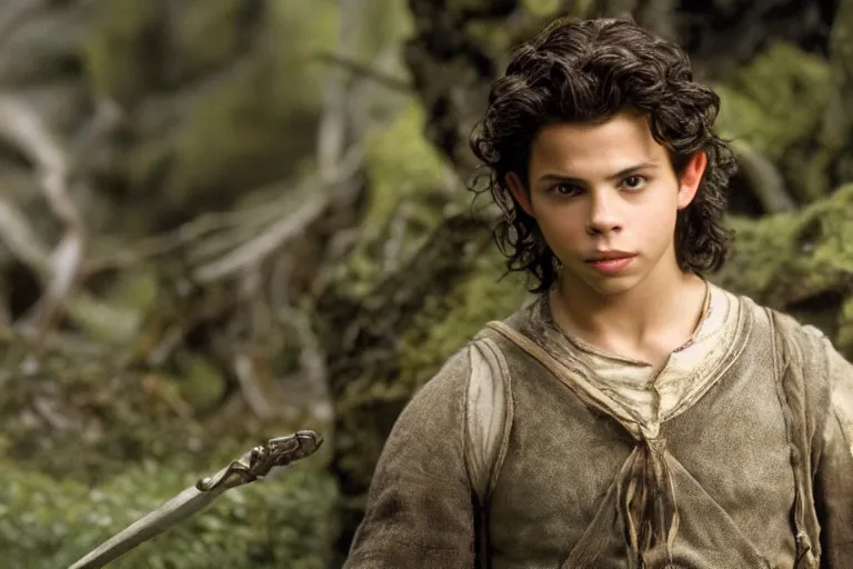 Image similar to jake t. austin plays an elf in the lord of the rings return of the king, highly detailed, cinematic lighting, 4 k, arricam studio 3 5 mm film camera, kodak 5 2 7 9 ( tungsten - balanced ) film stock