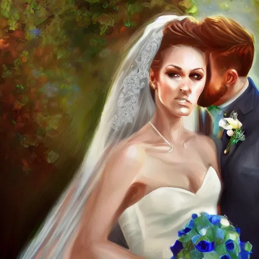Image similar to wedding, digital painting, ultradetailed, artstation, oil painting, ultradetailed, artstation