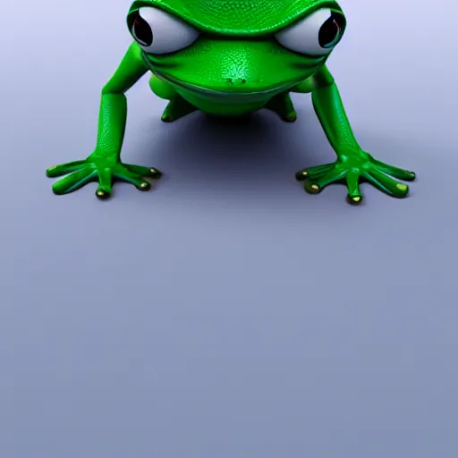 Image similar to a sadge - sad - pepe - the - frog, looking more depressed than usual, quivering lips, fists in the air, sweat flying, cgi render, zbrush, octane, keyshot render