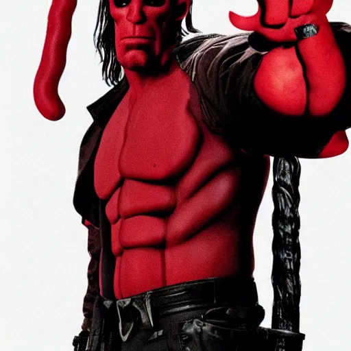 Image similar to twizzlers!!!! hellboy, movie still