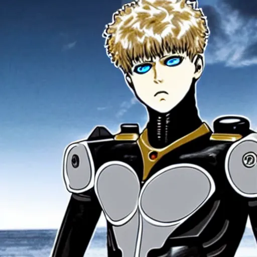 Image similar to genos cyborg real photo