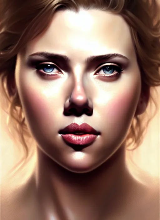 Image similar to ultra realistic illustration, handsome scarlett johansson. realistic intricate, elegant, highly detailed, digital painting, artstation, concept art, smooth, sharp focus, illustration, art by artgerm and greg rutkowski and alphonse mucha and wlop