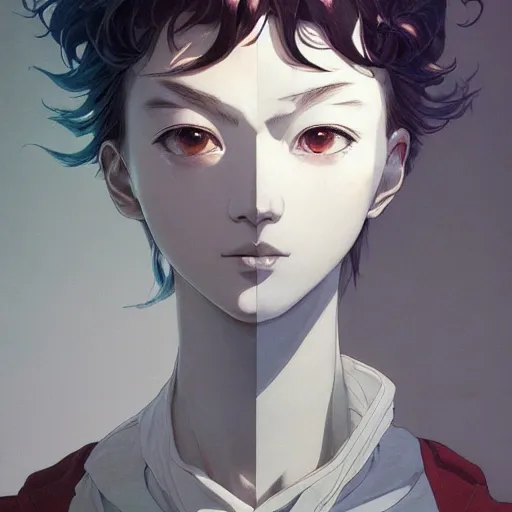 Prompt: prompt : gray and white portrait soft light painted by james jean and katsuhiro otomo and erik jones, inspired by evangeleon anime, smooth face feature, intricate oil painting, high detail illustration, sharp high detail, manga and anime 1 9 9 9