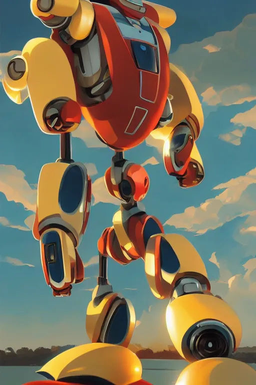 Image similar to metabots medabots medarotto medarot robot minimalist comics, behance hd by jesper ejsing, by rhads, makoto shinkai and lois van baarle, ilya kuvshinov, rossdraws global illumination ray tracing hdr radiating a glowing aura