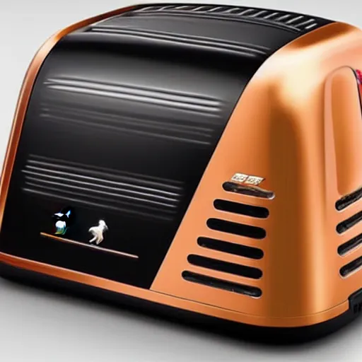 Image similar to a toaster inspired by Ferrari