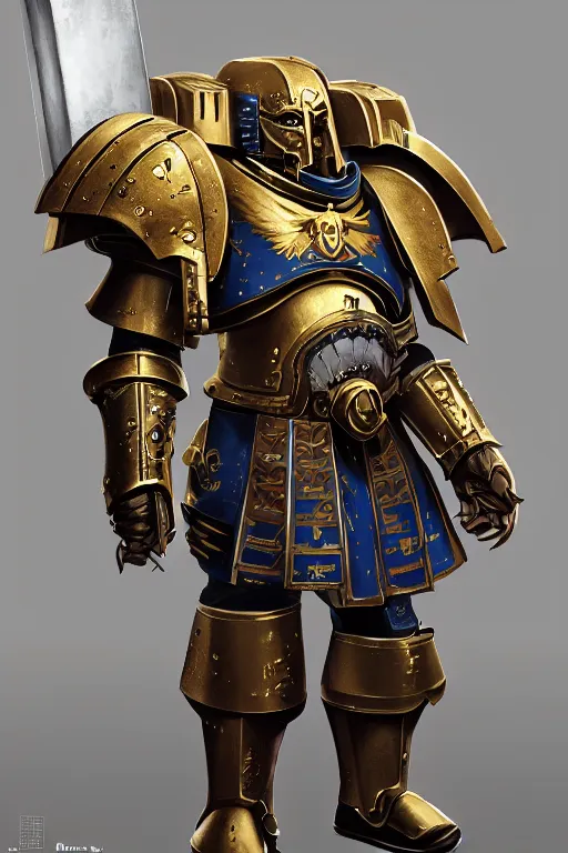 Image similar to armor portrait heros warhammer 4 0 k horus heresy fanart - the primarchs emperor by johannes helgeson animated with vfx concept artist & illustrator global illumination ray tracing hdr fanart arstation zbrush central hardmesh 8 k octane renderer comics stylized