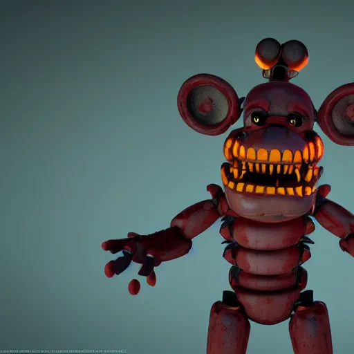 prompthunt: horror animatronic from fnaf, by wlop, 8 k, super detailed,  octane render, vfx, super realistic, unreal engine