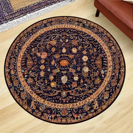 Image similar to solar system oriental rug