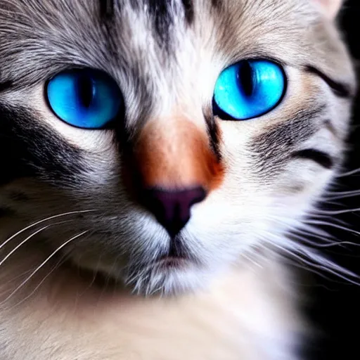 Image similar to cat with blue eyes,