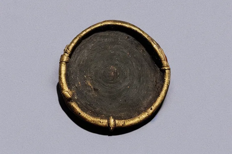 Image similar to “Disk Brooch, 6th century. Old studio photograph.”