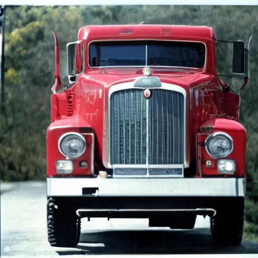 Image similar to mack truck, front view, 8 0 mm, kodachrome,