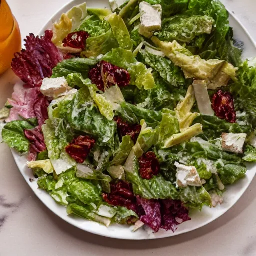 Prompt: julius caesar as salad