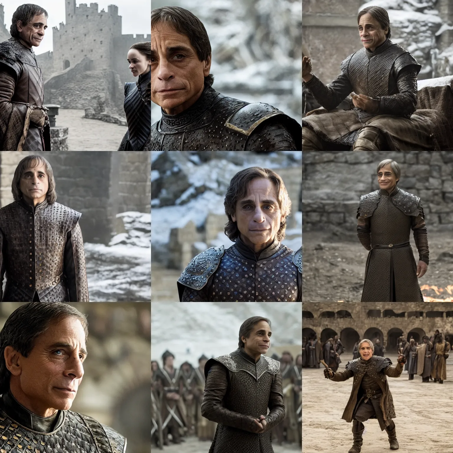 Prompt: film still of tony danza in game of thrones, photo