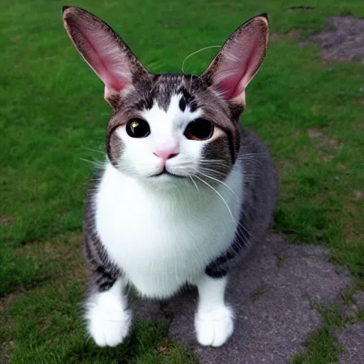 Prompt: cat cross rabbit