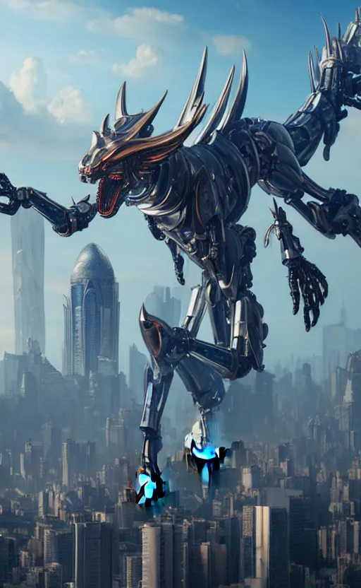 Prompt: extremely detailed upward cinematic shot of a giant goddess, a 1000 meter tall beautiful perfect stunning hot anthropomorphic robot mecha female dragon, taller than a city, OLED visor for eyes, metal ears, silver detailed sleek sharp armor, dragon maw, sharp robot dragon paws, sharp claws, walking on top of a tiny city, towering high up over your view, legs taking your pov, camera looking up between her legs, thick smooth warframe legs walking over towers, crushing buildings beneath her detailed sharp claws, camera looking up at her from the ground, fog rolling in, street view from the city looking at her, massive scale, epic scale, epic proportions, epic shot, low shot, leg shot, dragon art, micro art, macro art, giantess art, macro, furry, giantess, goddess art, warframe fanart, furry art, anthro art, furaffinity, digital art, high quality 3D realistic, DeviantArt, artstation, Eka's Portal, HD, depth of field