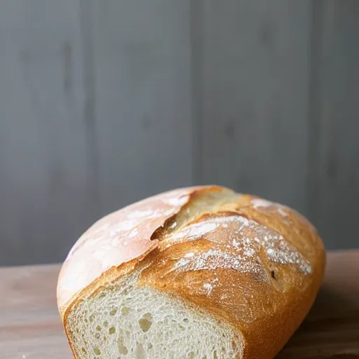 Prompt: heart shaped sourdough loaf