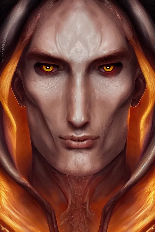 Image similar to portrait of man with seven eyes | digital painting | highly detailed | artgerm