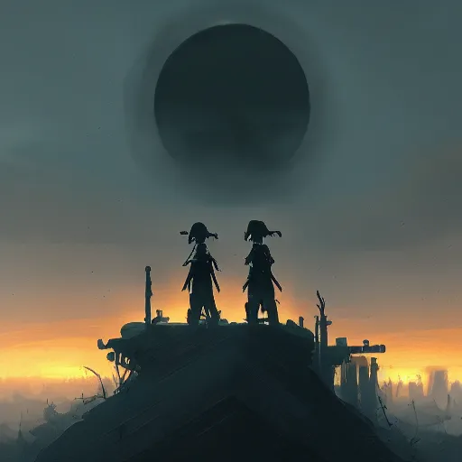 Image similar to eerie black sun rises over a wasteland, highly detailed, digital painting, artstation, concept art, sharp focus, illustration, by Andreas Rocha