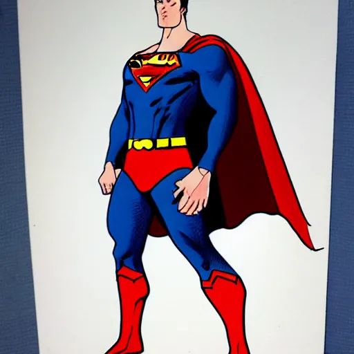 Image similar to concept art superman