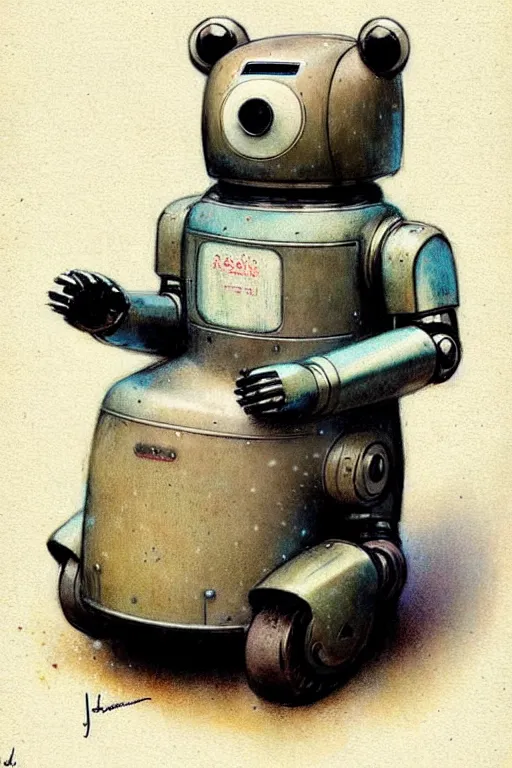 Image similar to ( ( ( ( ( 1 9 5 0 s retro future android robot bear. muted colors. ) ) ) ) ) by jean - baptiste monge,!!!!!!!!!!!!!!!!!!!!!!!!!