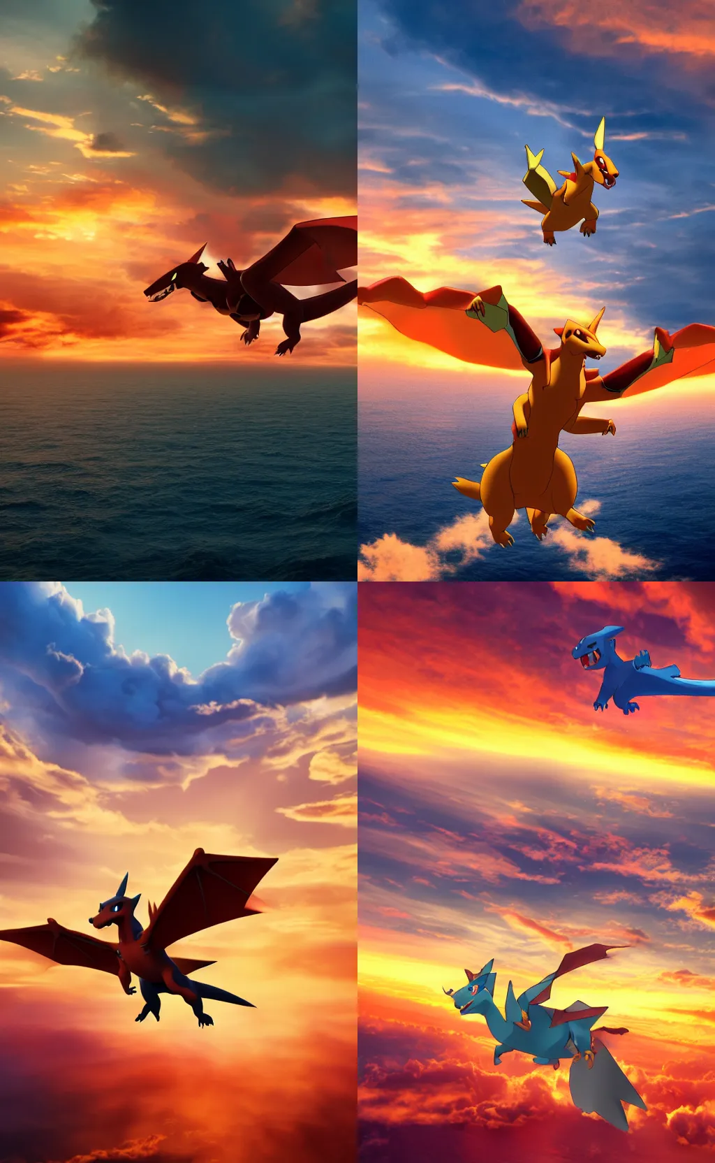 HD wallpaper: pokemon xy, flying, cloud - sky, nature, no people, motion