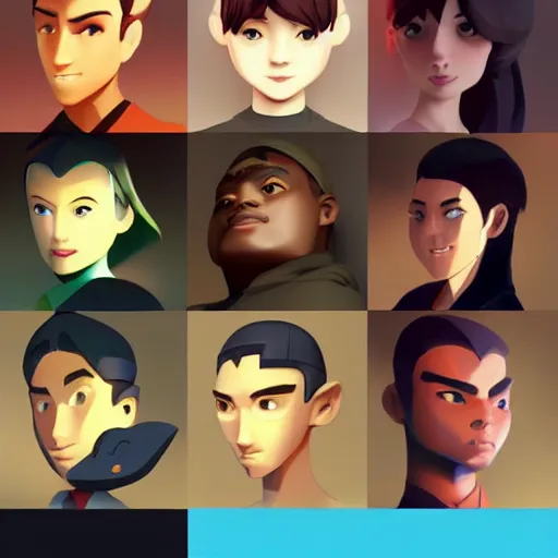 Image similar to face icon stylized minimalist nintendo 6 4, loftis, cory behance hd by jesper ejsing, by rhads, makoto shinkai and lois van baarle, ilya kuvshinov, rossdraws global illumination