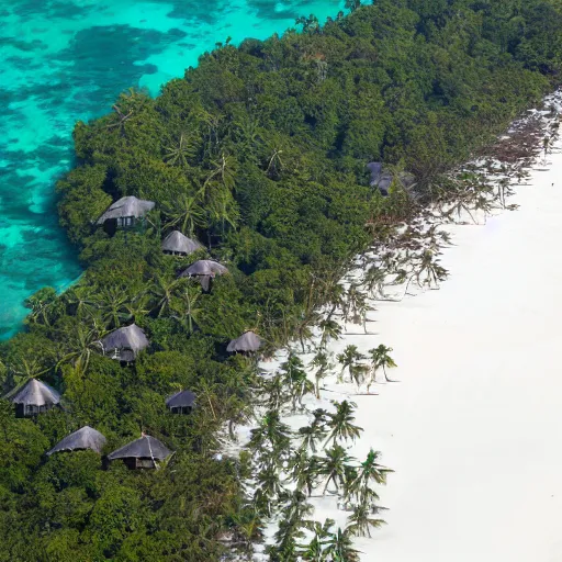 Image similar to aerial hd photograph of a crowd of sentinelese tribe from the andaman and nicobar islands looking into camera