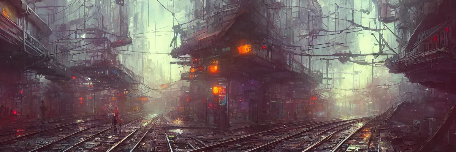 Prompt: steelpunk subway beneath cyberpunk city in a rainy night, wallpaper 3 d pixar disney digital cgi rtx hdr painting bioluminance alena aenami artworks in 4 kby jesper ejsing, feng zhu and loish beeple, by thomas kinkade