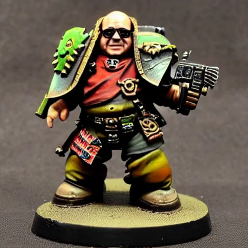 Image similar to danny devito painted wargaming miniature, warhammer 4 0 k, higly detailed, 4 k