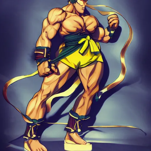 Prompt: Next streetfighter character as drawn by Akiman