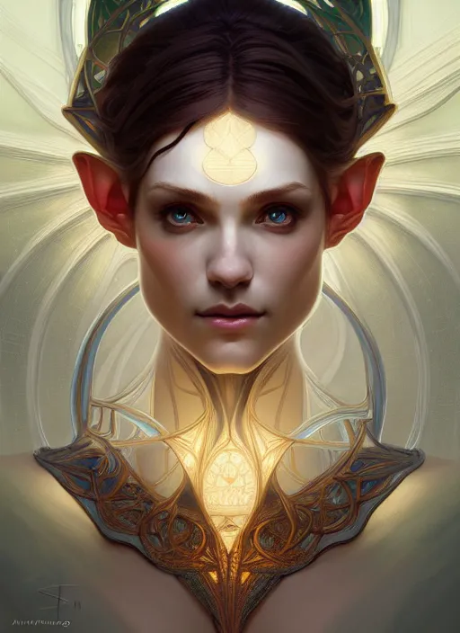 Prompt: symmetry!! portrait of elf, fantasy, intricate, highly detailed, dynamic lighting, digital art, digital painting, artstation, wlop, sharp focus, illustration, art by artgerm and greg rutkowski and alphonse mucha, 8 k