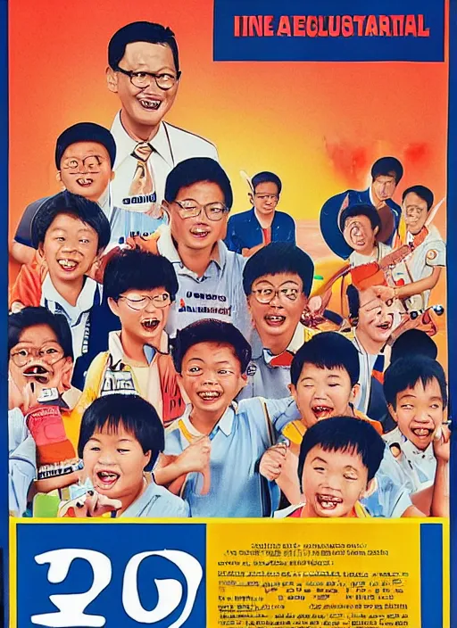 Prompt: 1 9 9 0 s singaporean public education poster