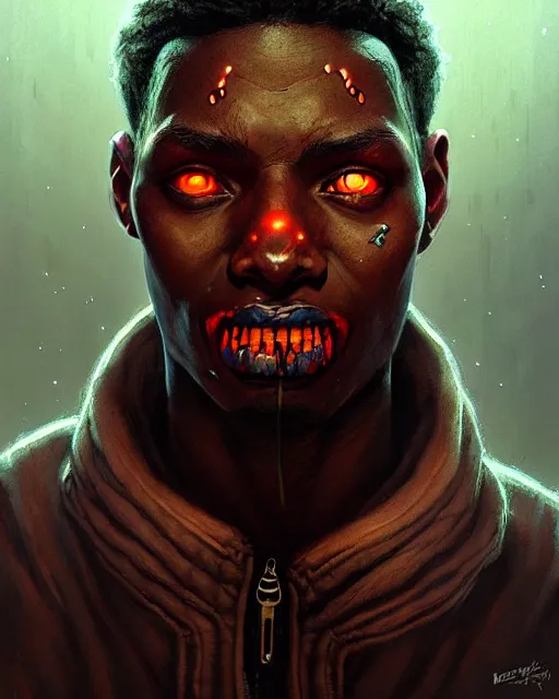 Image similar to baptiste from overwatch, character portrait, portrait, close up, concept art, intricate details, highly detailed, horror poster, horror, vintage horror art, realistic, terrifying, in the style of michael whelan, beksinski, and gustave dore