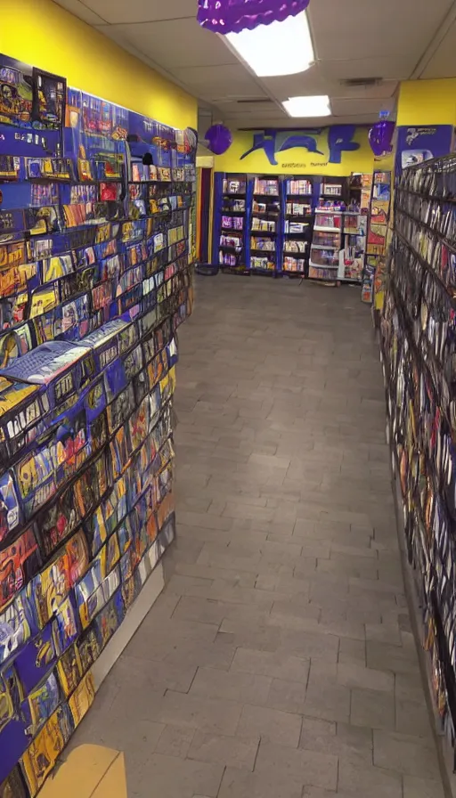 Image similar to rugrats, blockbuster movie rental store