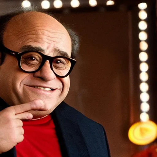 Image similar to danny devito as the flash