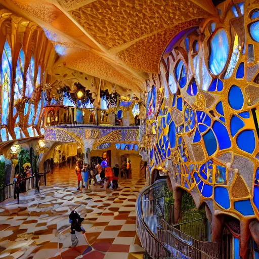 Image similar to antoni gaudi designed disneyland