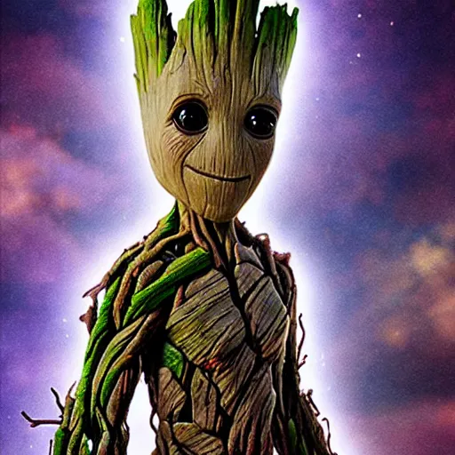 Prompt: groot in stem punk style 4 k detailed super realistic