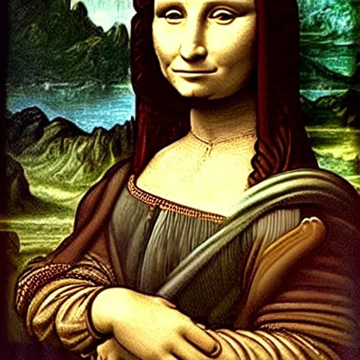 Image similar to leonardo da vinci ´ s gioconda as a cat