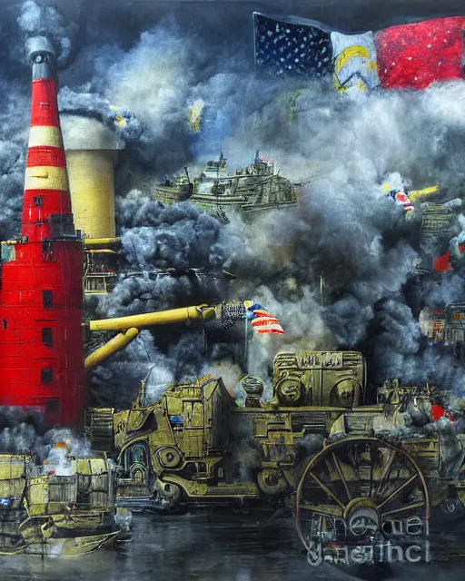 Image similar to strong political beautiful art painting conveying to europe and germany to stop worrying about the gas supplies and support ukraine in the war against the russia's aggression, high production value, intricate details, high resolution, hyperrealistic, hdr, high definition, award winning artwork, masterpiece, ultra realistic, highly detailed, hd, gerhard richter